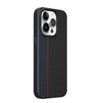 Apple iPhone 15 Pro Kılıf Wiwu LCC-107 Karbon Fiber M-safe Şarj Özellikli Kamera Korumalı Kabon Kapak