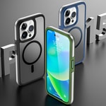 Apple iPhone 15 Pro Kılıf Wiwu ZKK-012 M-safe Şarj Özellikli Air Cushion Kapak