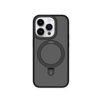 Apple iPhone 15 Pro Kılıf Wiwu ZMM-010 M-safe Şarj Özellikli Mat Arka Yüzey Standlı Kapak