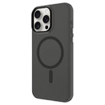 Apple iPhone 15 Pro Kılıf Zore M-safe Şarj Özellikli Buzlu Transparan C-Pro Sert Kapak