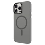 Apple iPhone 15 Pro Kılıf Zore M-safe Şarj Özellikli Buzlu Transparan C-Pro Sert Kapak