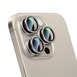 Apple iPhone 15 Pro Max CaseWorld Alloy Serisi Oleofobik Anti Reflective Kamera Lens Koruyucu