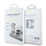 Apple iPhone 15 Pro Max Guess Orjinal Lisanslı Metal Kamera Lens Koruyucu