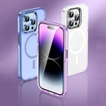 Apple iPhone 15 Pro Max Kılıf Airbagli M-safe Wireless Şarj Özellikli Lens Koruyuculu Zore Klaptika Kapak