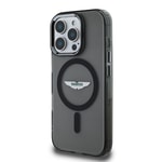 Apple iPhone 15 Pro Max Kılıf Aston Martin Orjinal Lisanslı M-safe Şarj Özellikli IML Baskı Logolu Metal Düğmeli Kapak