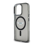 Apple iPhone 15 Pro Max Kılıf Aston Martin Orjinal Lisanslı M-safe Şarj Özellikli IML Baskı Logolu Metal Düğmeli Kapak