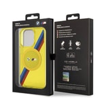 Apple iPhone 15 Pro Max Kılıf BMW M-safe Şarj Özellikli Transparan Tricolor Stripes Orjinal Lisanslı Kapak