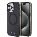 Apple iPhone 15 Pro Max Kılıf BMW M-safe Şarj Özellikli Transparan M Dizayn Orjinal Lisanslı Kapak
