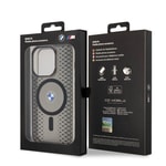 Apple iPhone 15 Pro Max Kılıf BMW M-safe Şarj Özellikli Transparan IML Signature Orjinal Lisanslı Kapak