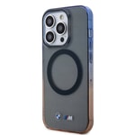 Apple iPhone 15 Pro Max Kılıf BMW M-safe Şarj Özellikli Transparan Renkli Çerçeveli Orjinal Lisanslı Kapak