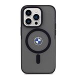 Apple iPhone 15 Pro Max Kılıf BMW Orjinal Lisanslı M-safe Şarj Özellikli IML Baskı Logolu Buzlu Mat Kapak