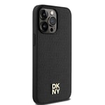 Apple iPhone 15 Pro Max Kılıf DKNY Orjinal Lisanslı M-safe Şarj Özellikli 3D Yazılı Repeat Pattern Kapak