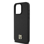 Apple iPhone 15 Pro Max Kılıf DKNY Orjinal Lisanslı M-safe Şarj Özellikli 3D Yazılı Repeat Pattern Kapak