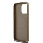 Apple iPhone 15 Pro Max Kılıf DKNY Orjinal Lisanslı M-safe Şarj Özellikli 3D Yazılı Grid Pattern Kapak