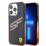 Apple iPhone 15 Pro Max Kılıf Ferrari Orjinal Lisanslı Transparan SF Yazılı Kenarları Renk Geçişli Kapak