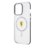 Apple iPhone 15 Pro Max Kılıf Ferrari Orjinal Lisanslı M-safe Şarj Özellikli Kontrast Bumper SF Ring Kapak