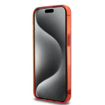 Apple iPhone 15 Pro Max Kılıf Ferrari Orjinal Lisanslı M-safe Şarj Özellikli Parçalanan Noktalar Desenli Kapak
