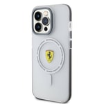 Apple iPhone 15 Pro Max Kılıf Ferrari Orjinal Lisanslı M-safe Şarj Özellikli Kontrast Bumper SF Ring Kapak