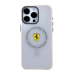 Apple iPhone 15 Pro Max Kılıf Ferrari Orjinal Lisanslı M-safe Şarj Özellikli Kontrast Bumper SF Ring Kapak