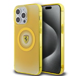 Apple iPhone 15 Pro Max Kılıf Ferrari Orjinal Lisanslı M-safe Şarj Özellikli Parçalanan Noktalar Desenli Kapak