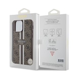 Apple iPhone 15 Pro Max Kılıf Guess Orjinal Lisanslı M-safe Şarj Özellikli 4G Şerit Tasarımlı Printed Kapak