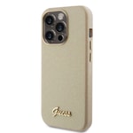 Apple iPhone 15 Pro Max Kılıf Guess Orjinal Lisanslı Yazı Logolu Glitter Glossy Script Kapak