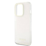 Apple iPhone 15 Pro Max Kılıf Guess Orjinal Lisanslı Yazı Logolu Mirror Disco Kapak