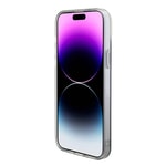Apple iPhone 15 Pro Max Kılıf Guess Orjinal Lisanslı M-safe Şarj Özellikli Yazı Logolu Iridescent Kapak