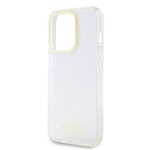 Apple iPhone 15 Pro Max Kılıf Guess Orjinal Lisanslı Yazı Logolu Mirror Disco Kapak