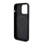 Apple iPhone 15 Pro Max Kılıf Guess Orjinal Lisanslı M-safe Şarj Özellikli Yazı Logolu 4G Desenli Kapak + Powerbank 5000mAh 2in1 Set