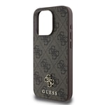 Apple iPhone 15 Pro Max Kılıf Guess Orjinal Lisanslı M-safe Şarj Özellikli Small 4G Classic Kapak