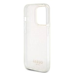 Apple iPhone 15 Pro Max Kılıf Guess Orjinal Lisanslı Yazı Logolu Mirror Disco Kapak