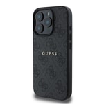 Apple iPhone 15 Pro Max Kılıf Guess Orjinal Lisanslı M-safe Şarj Özellikli 4G Desen Yazı Logolu Kapak