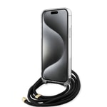Apple iPhone 15 Pro Max Kılıf Guess Orjinal Lisanslı Çapraz Kordon 4G Desenli Kapak