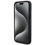 Apple iPhone 15 Pro Max Kılıf Guess Orjinal Lisanslı M-safe Şarj Özellikli Yazı Logolu 4G Desenli Kapak + Powerbank 5000mAh 2in1 Set