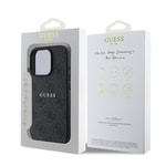 Apple iPhone 15 Pro Max Kılıf Guess Orjinal Lisanslı M-safe Şarj Özellikli 4G Desen Yazı Logolu Kapak