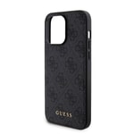 Apple iPhone 15 Pro Max Kılıf Guess Orjinal Lisanslı M-safe Şarj Özellikli Yazı Logolu 4G Desenli Kapak + Powerbank 5000mAh 2in1 Set