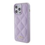 Apple iPhone 15 Pro Max Kılıf Guess Orjinal Lisanslı M-safe Şarj Özellikli Yazı Logolu GCube Desenli Kapak
