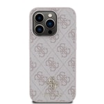 Apple iPhone 15 Pro Max Kılıf Guess Orjinal Lisanslı M-safe Şarj Özellikli Small 4G Classic Kapak