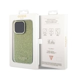 Apple iPhone 15 Pro Max Kılıf Guess Orjinal Lisanslı Yazı Logolu Mirror Disco Kapak