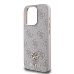 Apple iPhone 15 Pro Max Kılıf Guess Orjinal Lisanslı M-safe Şarj Özellikli Small 4G Classic Kapak