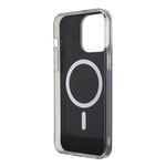 Apple iPhone 15 Pro Max Kılıf Guess Orjinal Lisanslı M-safe Şarj Özellikli Yazı Logolu Iridescent Kapak