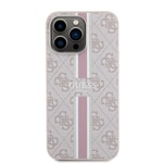 Apple iPhone 15 Pro Max Kılıf Guess Orjinal Lisanslı M-safe Şarj Özellikli 4G Şerit Tasarımlı Printed Kapak