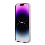 Apple iPhone 15 Pro Max Kılıf Guess Orjinal Lisanslı PU Deri Metal Yazı Logolu Kapitone Kapak