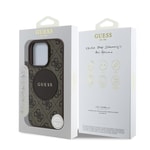 Apple iPhone 15 Pro Max Kılıf Guess Orjinal Lisanslı M-safe Şarj Özellikli Yazı Logolu Circle Classic Kapak