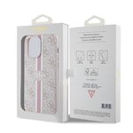 Apple iPhone 15 Pro Max Kılıf Guess Orjinal Lisanslı M-safe Şarj Özellikli 4G Şerit Tasarımlı Printed Kapak