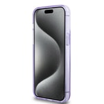 Apple iPhone 15 Pro Max Kılıf Guess Orjinal Lisanslı M-safe Şarj Özellikli Simli Arka Yüzey Ring Standlı Kapak