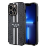 Apple iPhone 15 Pro Max Kılıf Guess Orjinal Lisanslı M-safe Şarj Özellikli 4G Şerit Tasarımlı Printed Kapak