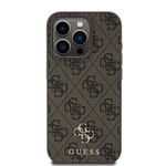 Apple iPhone 15 Pro Max Kılıf Guess Orjinal Lisanslı M-safe Şarj Özellikli Small 4G Classic Kapak