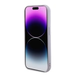 Apple iPhone 15 Pro Max Kılıf Guess Orjinal Lisanslı PU Deri Metal Yazı Logolu Kapitone Kapak